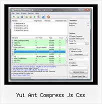 Unpack Java Script yui ant compress js css