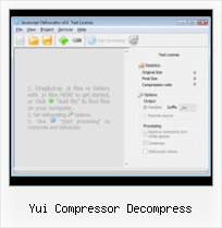 Javascript Encoder Linux yui compressor decompress