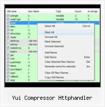 Dean Edwards Name Packer Decoder yui compressor httphandler