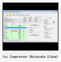Javascript Minifier Extjs yui compressor obfuscate global