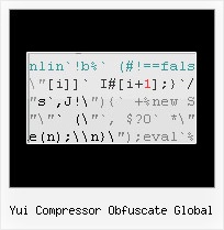 Javascript Urlencode yui compressor obfuscate global