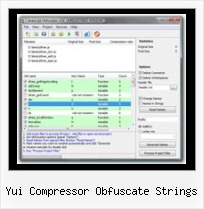 Command Line Url Encode yui compressor obfuscate strings