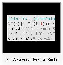 Javascript Obfuscator Obfuscation yui compressor ruby on rails