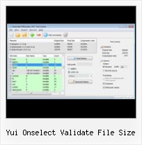 Combine Multiple Files Yui Compressor Php yui onselect validate file size