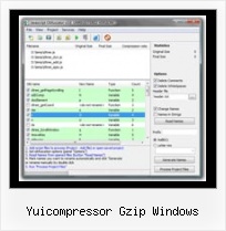 Javascript Compress Tool yuicompressor gzip windows