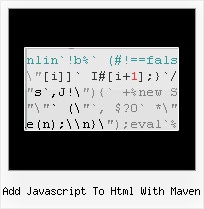 Javascript Obfuscators add javascript to html with maven