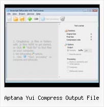 Yui Compress Asp Net aptana yui compress output file