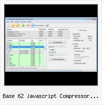 Javascript Encodebase64 base 62 javascript compressor online