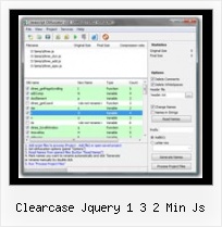 Jquery Yahoo Compressor Illegal Character clearcase jquery 1 3 2 min js