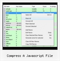 Javascript Unpacker And Beautifier compress a javascript file