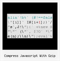 Javascript Escape Compressor compress javascript with gzip