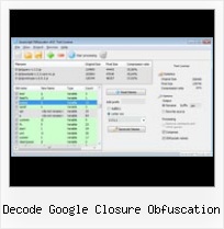 Utility Javascriptencode decode google closure obfuscation