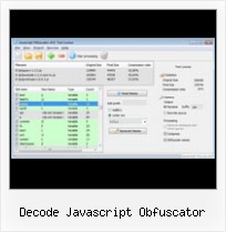Jquery Compress String decode javascript obfuscator
