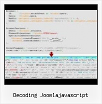 Decode Values With Js decoding joomlajavascript