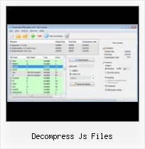 Yui Compressor Obfuscate decompress js files