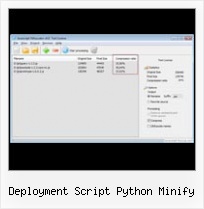 Javascript Obfuscator Megaupload deployment script python minify