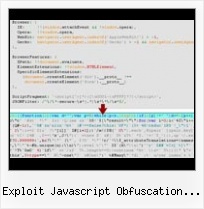 Javascript Obfuscate Decode exploit javascript obfuscation type 785 malware
