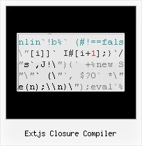 Create Minify Uri extjs closure compiler