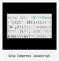 Jscript Compressor gzip compress javascript