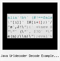 Js Protect Minify java urldecoder decode example javascript encode