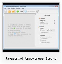 Ant Packer Javascript javascript uncompress string
