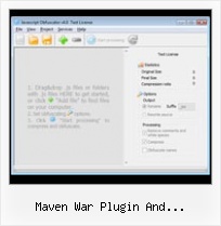 Predefined Function Html Encode maven war plugin and yuicompressor maven plugin