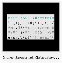Eclipse Javascript Html5 online javascript obfuscator translator