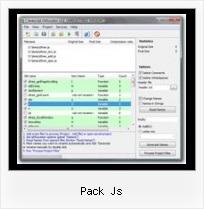 Eclipse Javascript Minify pack js