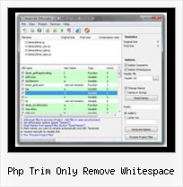 Js Encryption php trim only remove whitespace