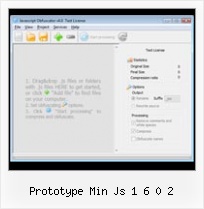 Javascript Compressor Obfuscator prototype min js 1 6 0 2