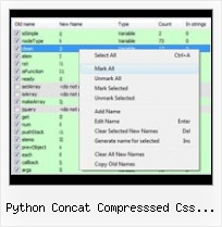 Online Javascript Obfuscator python concat compresssed css files