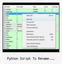 Jquery Hex Encoding python script to rename javascript variables