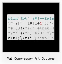 Obfuscate Js yui compressor ant options